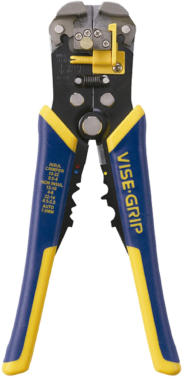 Irwin Vise-Grip Wire Stripper, Self-Adjusting, 8-Inch